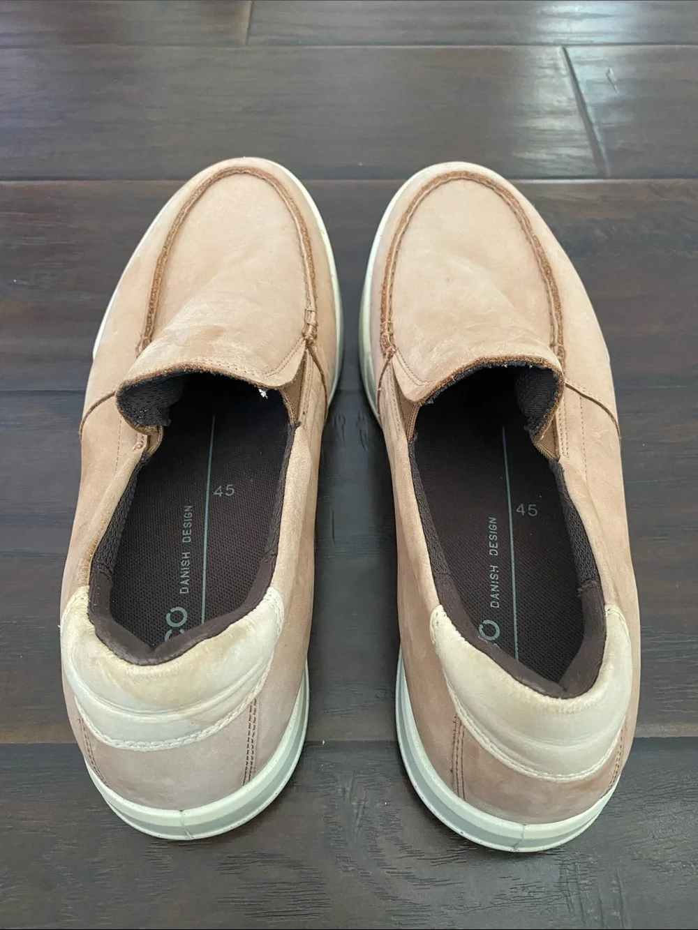 Ecco Danish Design leather upper lightweight loafers men’s size 11-11.5
